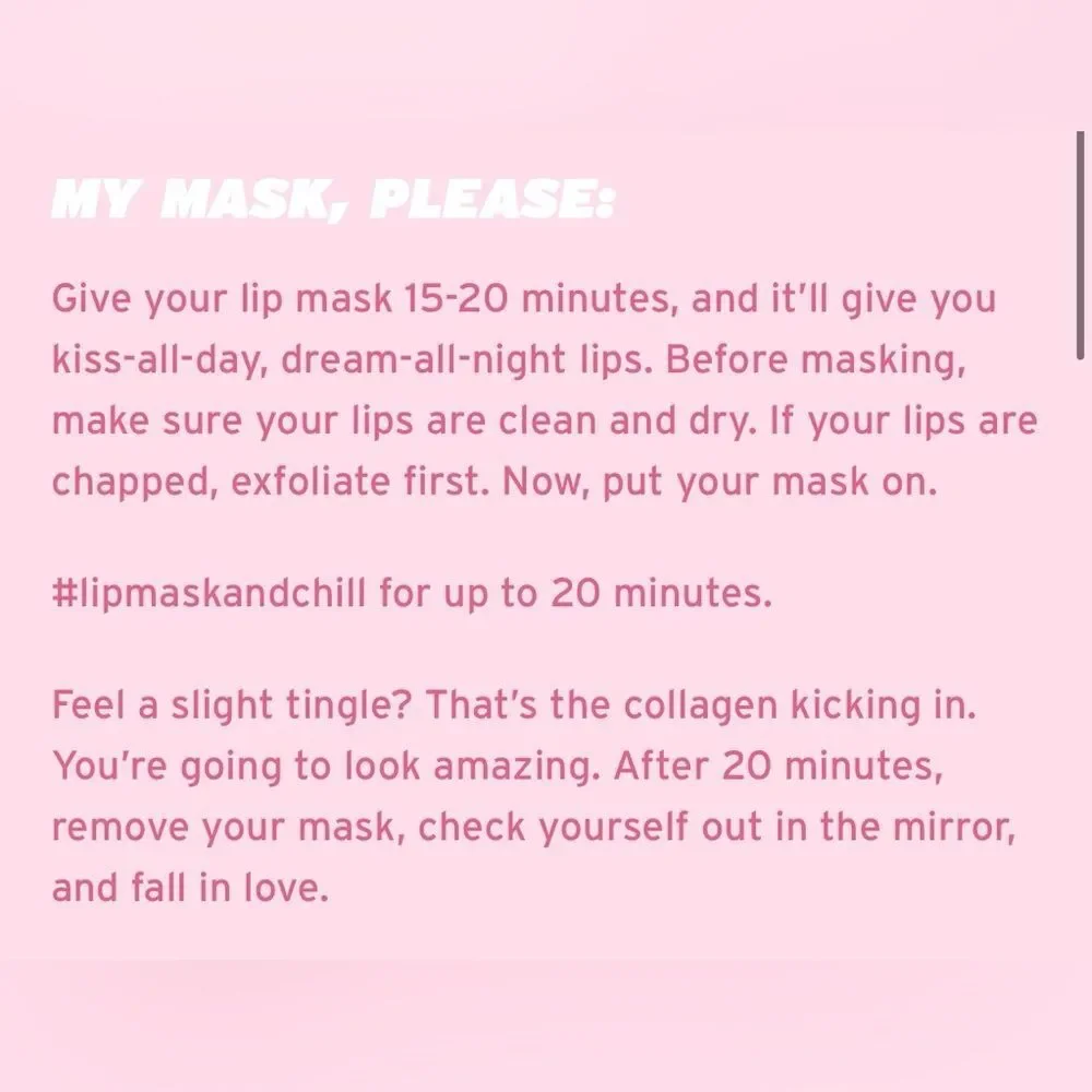 KNC Beauty Collagen Infused Lip Masks J2